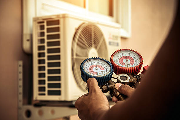 Professional Hvac technician working in Henrico, VA